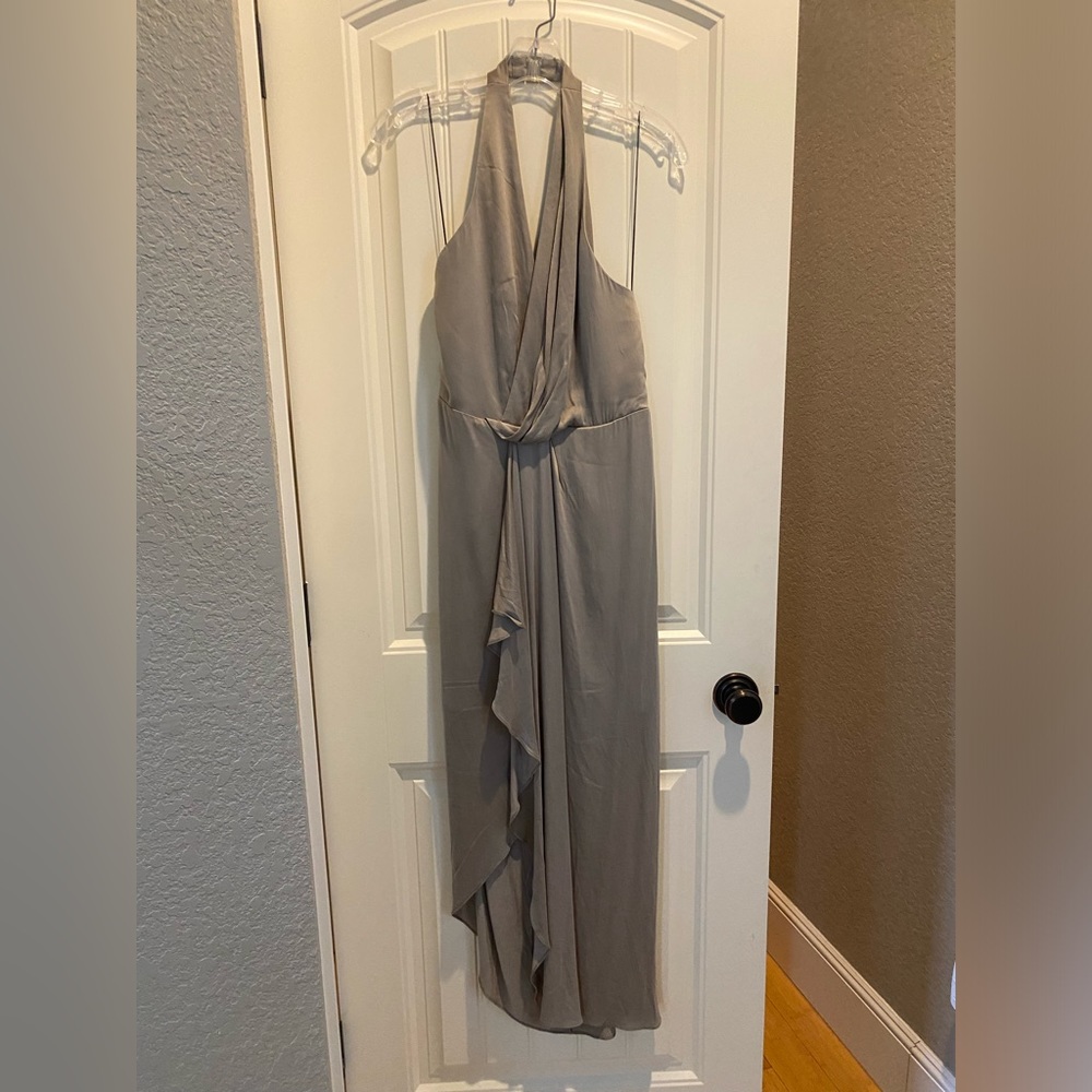 NWT $286 ANTHROPOLOGIE Draped Halter Maxi Dress 6 - Picture 4 of 6